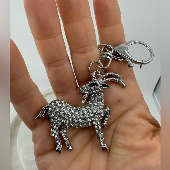 2/$20 Big Sparkly Ibex Mountain Goat Keychain - Picture 5 of 8
